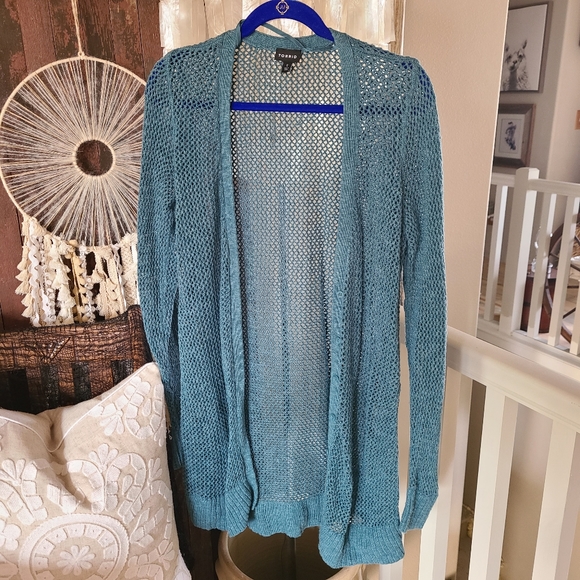 torrid Sweaters - Torrid Boyfriend Knit Cardigan Blue Green